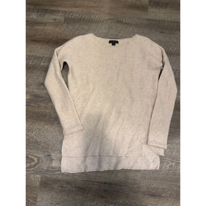 Women's Saks Fifth Avenue Beige Oatmeal Cashmere Sweater S/P